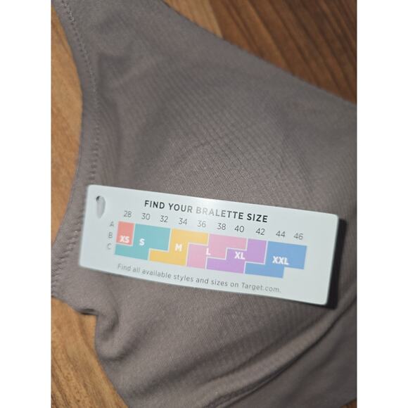 Jockey Bralette Womens Size Large Ribbed Padded 38-40 A B Or C Cup - Picture 4 of 5